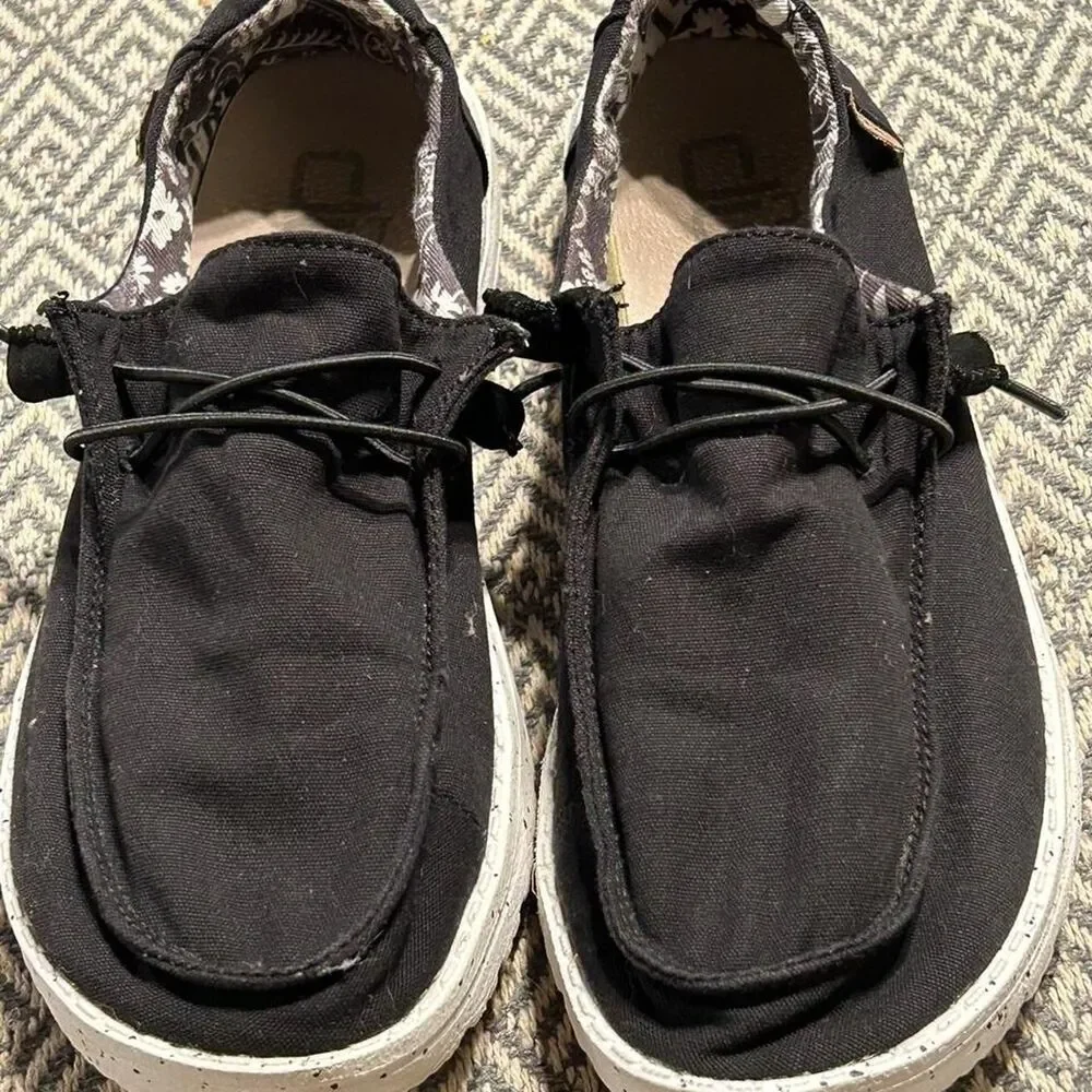 Hey-dude Women's Black Trainers